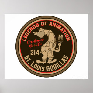 Gashouse Gorillas Logo Feat. Pitcher ポスター