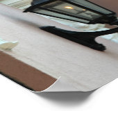 Gaslight,アンティーク,ヴィンテージ，ブラック，写真 ポスター (角)