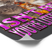 Gaslighting Isn't Real Funny Cat Meme Bootleg Grap ポスター (角)