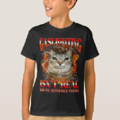 Gaslighting Isnt Real Funny Cat Meme Bootleg Graph Tシャツ (正面)