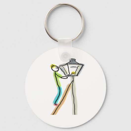 Gaslighting Stickman キーホルダー (正面)