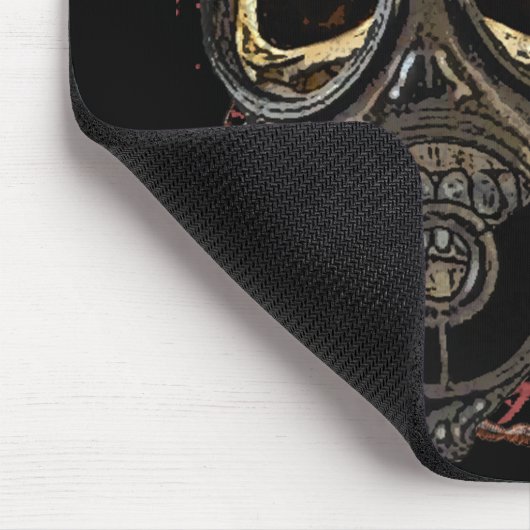 Gasmaskのスカル マウスパッド (コーナー)
