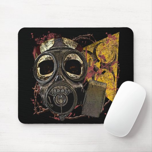 Gasmaskのスカル マウスパッド (マウス)