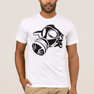 Gasmaskのステンシル Tシャツ