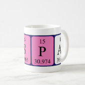 Gaspar期別テーブル名mug コーヒーマグカップ (正面右)