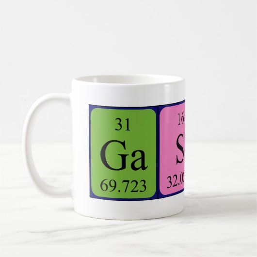 Gaspar期別テーブル名mug コーヒーマグカップ (左)