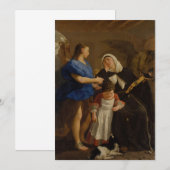 Gaspare Traversi - Saint Margaret of Cortona 招待状 (正面/裏面)