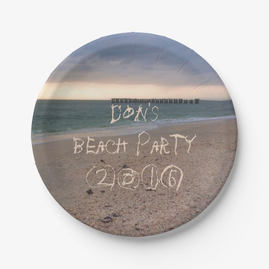 Gasparillaの島の日没 ペーパープレート (正面)