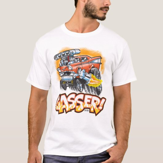 Gasserはデザインを改造しました Tシャツ (正面)