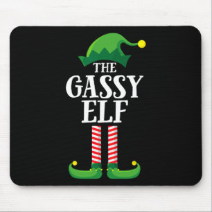 Gassy小妖精や小人マッチングファミリーグループクリスマスパーティー マウスパッド