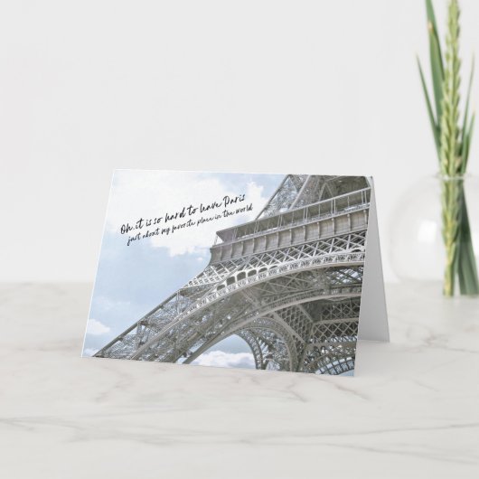 GASTAVEの認識グリーティングカード サンキューカード (正面)