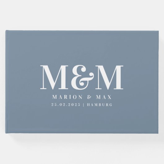 Gästebuch Dusty Blue 01 ゲストブック (正面)