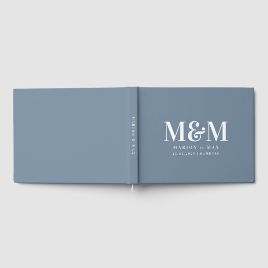 Gästebuch Dusty Blue 01 ゲストブック (全面)