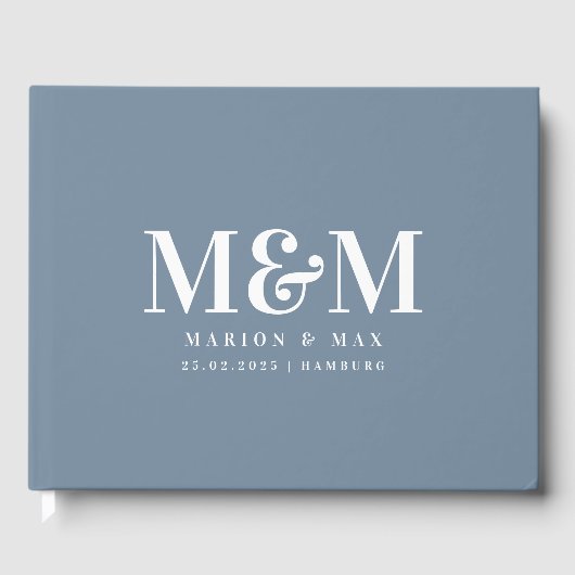 Gästebuch Dusty Blue 01 ゲストブック (正面)