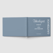 Gästebuch Hochzeit Dusty Blue 01 ゲストブック (全面)