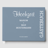 Gästebuch Hochzeit Dusty Blue 01 ゲストブック (正面)