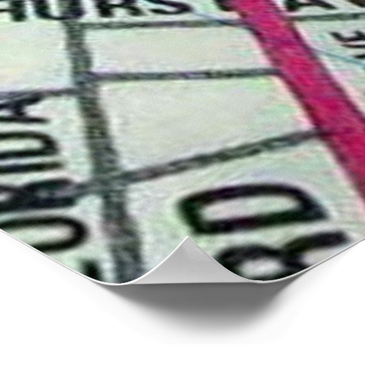 Gastonia, NC Vintage Map Poster ポスター (角)