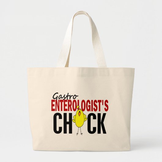 Gastroenterologistのひよこ1 ラージトートバッグ (正面)