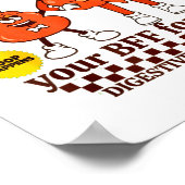 Gastroenterologist Retro Intestine Gift Ibs Gi Nur ポスター (角)