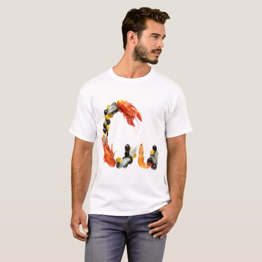 Gastronomic Alphabet: C is for Crustacean Tシャツ (正面フル)