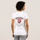 Gastroparesisの認識度 Tシャツ (裏面フル)