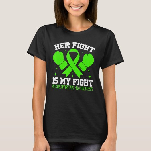 Gastroparesis Awareness Support Her Fight is My Fi Tシャツ (正面)