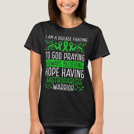 Gastroparesis Warrior Disease Awareness Ribbon Tシャツ (正面)