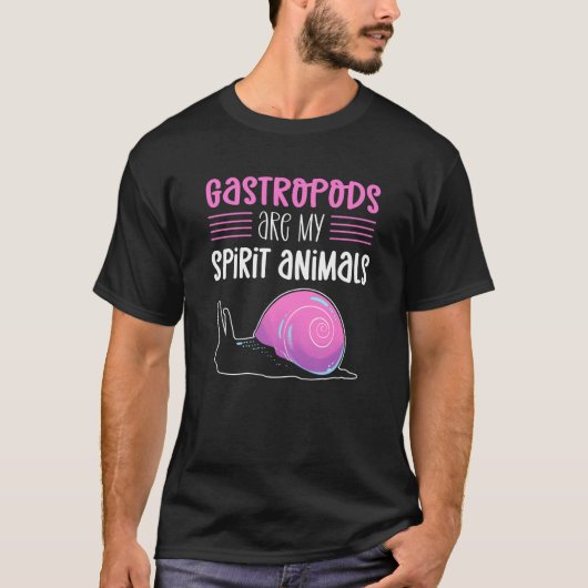 Gastropods Are My Spirit Animal Shelling Beachcomb Tシャツ (正面)