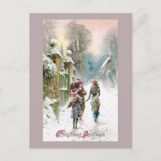 Gate Vintage Christmasでお会いしよう シーズンポストカード (正面)