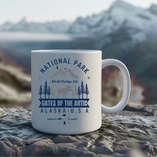 Gates of the Arctic Forest Landscape コーヒーマグカップ