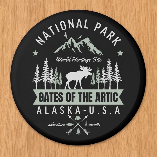Gates of the Arctic – Moose and Forest Alask マグネット