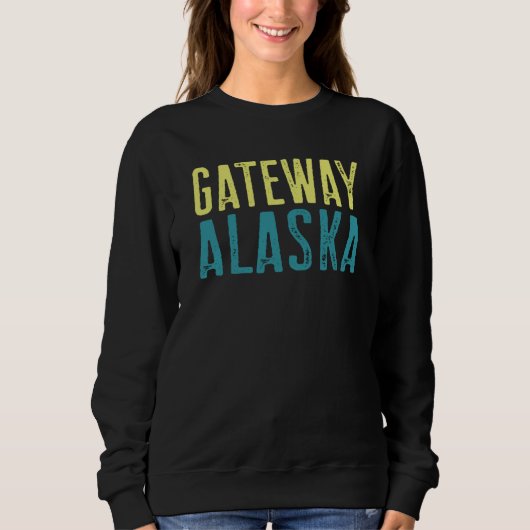 Gateway Alaska  Pacific Coast Stacked スウェットシャツ (正面)