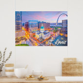 Gateway Arch National Park、セントルイス、ミズーリ ポスター (キッチン)