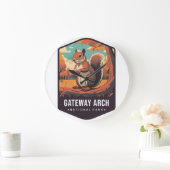 Gateway Arch National Park Clock 2025 ラージ壁時計 (ホーム)