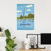 Gateway Arch National Park Travel Poster ポスター (ホームオフィス)