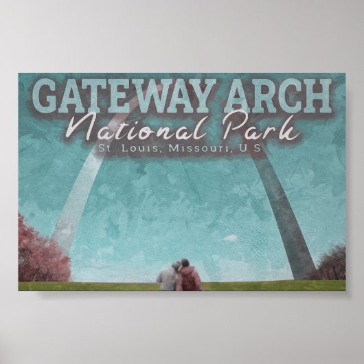 GATEWAY ARCH - ST LOUIS MISSOURI ポスター (正面)