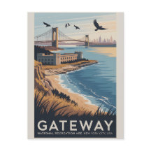 Gateway NY アート | ヴィンテージ パーク トラベル ポスター