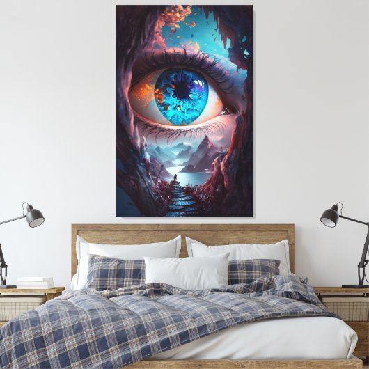 Gateway of perception  キャンバスプリント (インサイチュ (寝室))