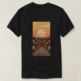 Gateway to Fuji - Traditional Japanese Sunset Art Tシャツ