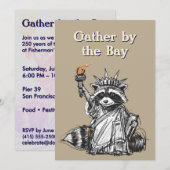 Gather by the Bay Liberty 250 Celebration 招待状 (正面/裏面)