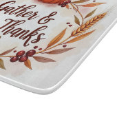 Gather & Give Thanks Thanksgiving Cutting Board カッティングボード (角)