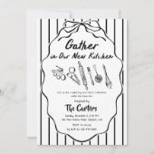 Gather in Our New Kitchen Housewarming 招待状 (正面)