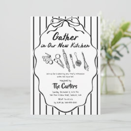 Gather in Our New Kitchen Housewarming 招待状