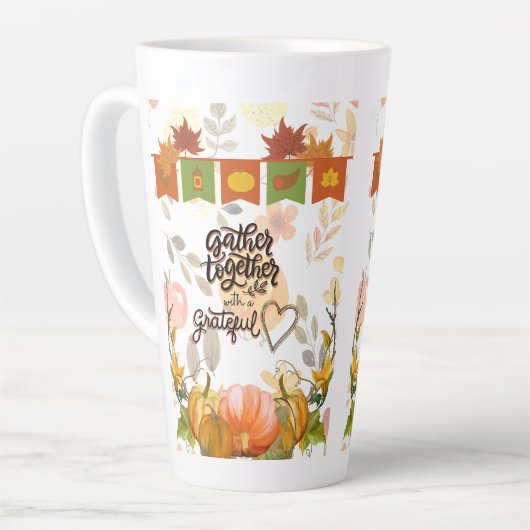 Gather Togetherラテ カフェラテマグ (左アングル)