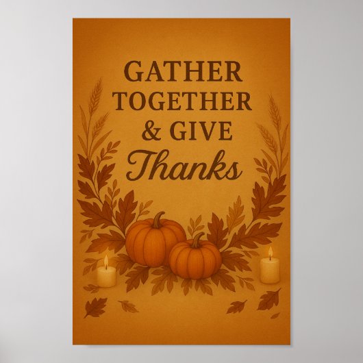 Gather Together & Give Thanks ポスター (正面)