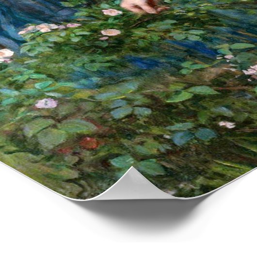 Gather Ye Rosebuds by John William Waterhouse ポスター (角)