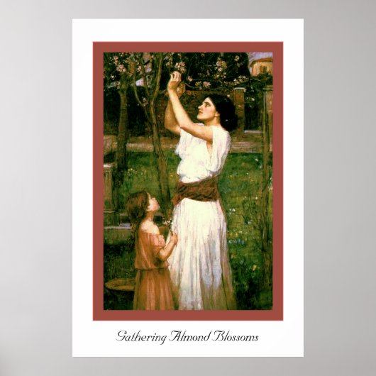Gathering Almond Blossoms ポスター (正面)