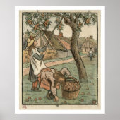 Gathering Apple, from 'Travaux des Champ', engra ポスター (正面)