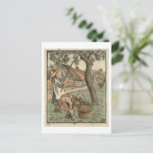 Gathering Apple, from 'Travaux des Champ', engra ポストカード (スタンド正面)