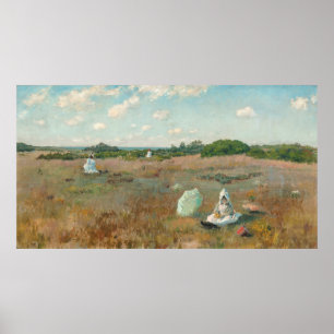 Gathering Autumn Flowers, 1894-5 (oil on canvas) ポスター